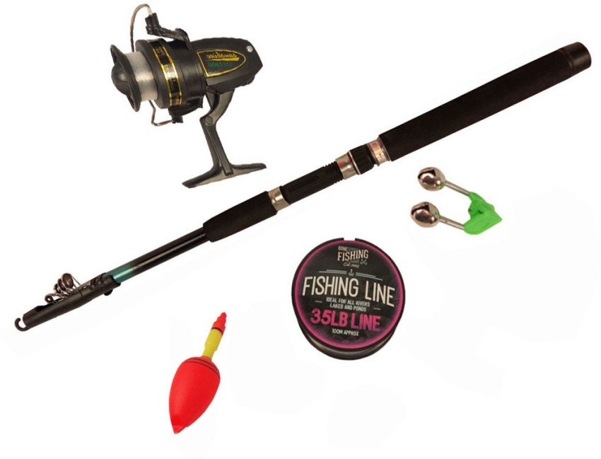 Abirs 8 Ft fishing rod and reel complete full set combo 240 Green Fishing  Rod