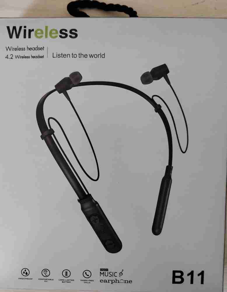 digibuff B11 Bluetooth Wireless Neckband Earphones Sportswear