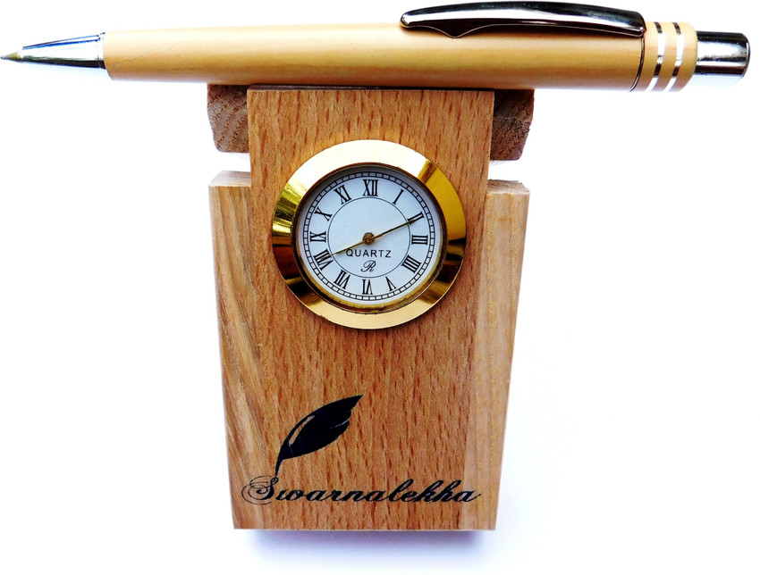 Flipkart Swarnalekha 2 Compartments Wooden Pen Stand with