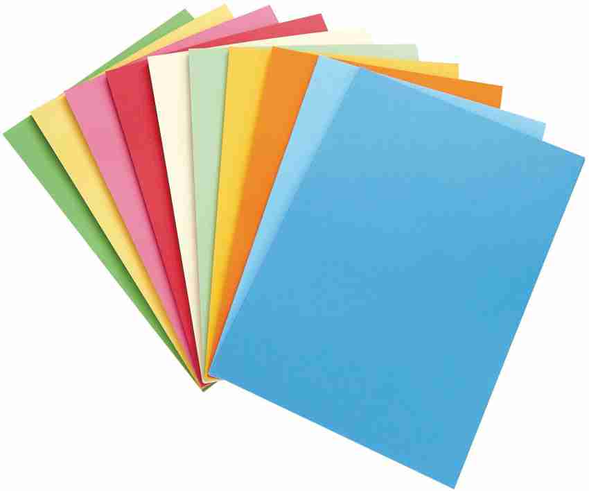 MAJESTIC BASKET Premium Quality Colour Pastel Sheet for  Project /Art & Craft Work With 5 Different Colour [5 Pack of 100 Sheets]  Unruled Both Side Colour A4 100 gsm Multipurpose Paper - Multipurpose Paper