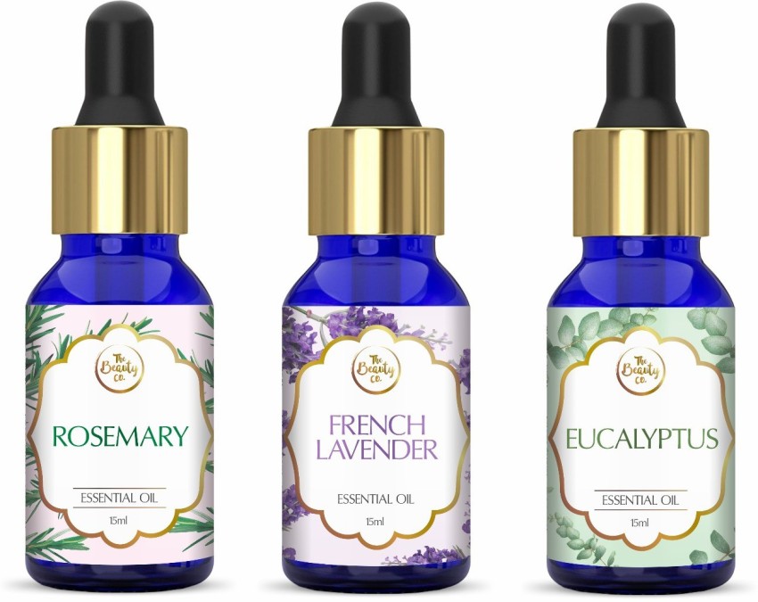 The Beauty Co. Essential Oils Combo (Set of 3) For Skin, Hair & Body  (Eucalyptus,Lavender & Rosemary) - Price in India, Buy The Beauty Co. Essential  Oils Combo (Set of 3) For