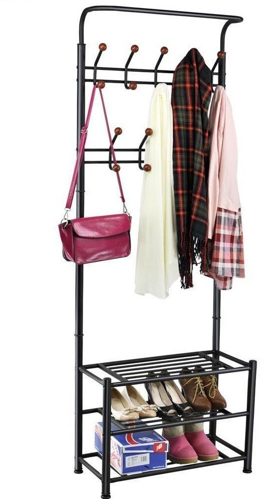 Multi-functional Metal Shoe Rack And Clothes Storage Rack For