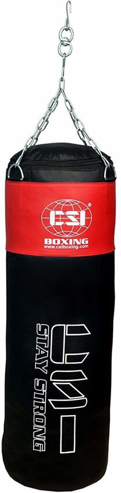 Buy CSI Punching Bag UNFILLED REDBlack 5 FEET  60 INCHES for  Professional Training with Free Hanging Chain Online at Low Prices in India   Amazonin