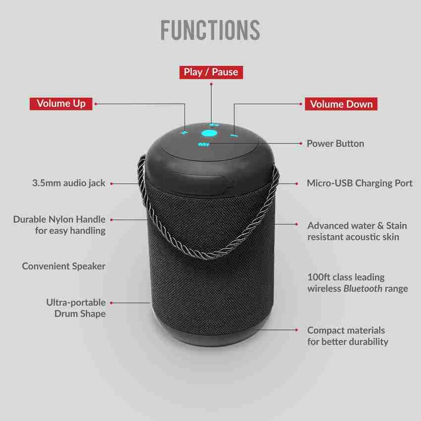 Sound one drum portable wireless speaker 2025