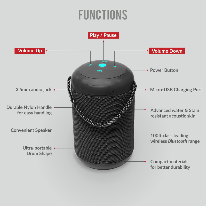 Sound one shop bluetooth speaker