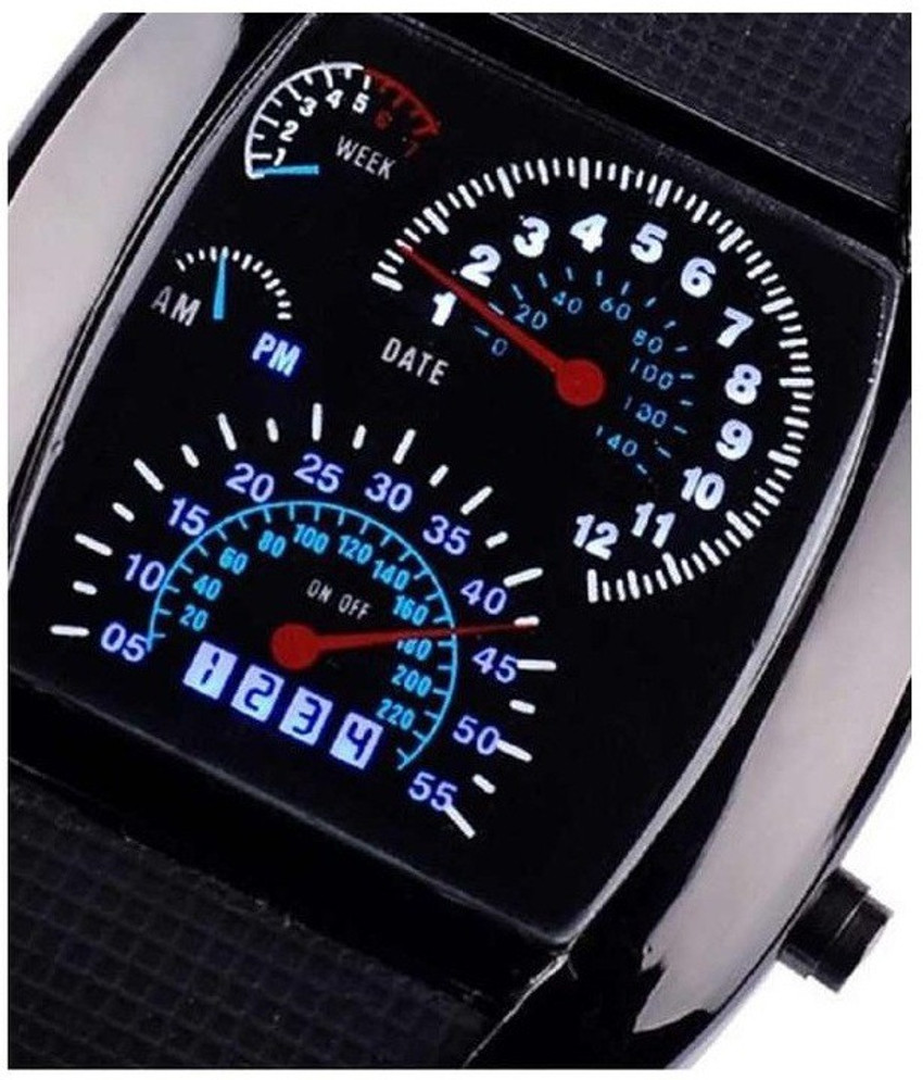 Pappi Boss Digital Watch For Men Women Buy Pappi Boss Digital Watch For Men Women Unique Stylish Fashionable Sporty Unisex Silicone Black Speedometer Led Online at Best