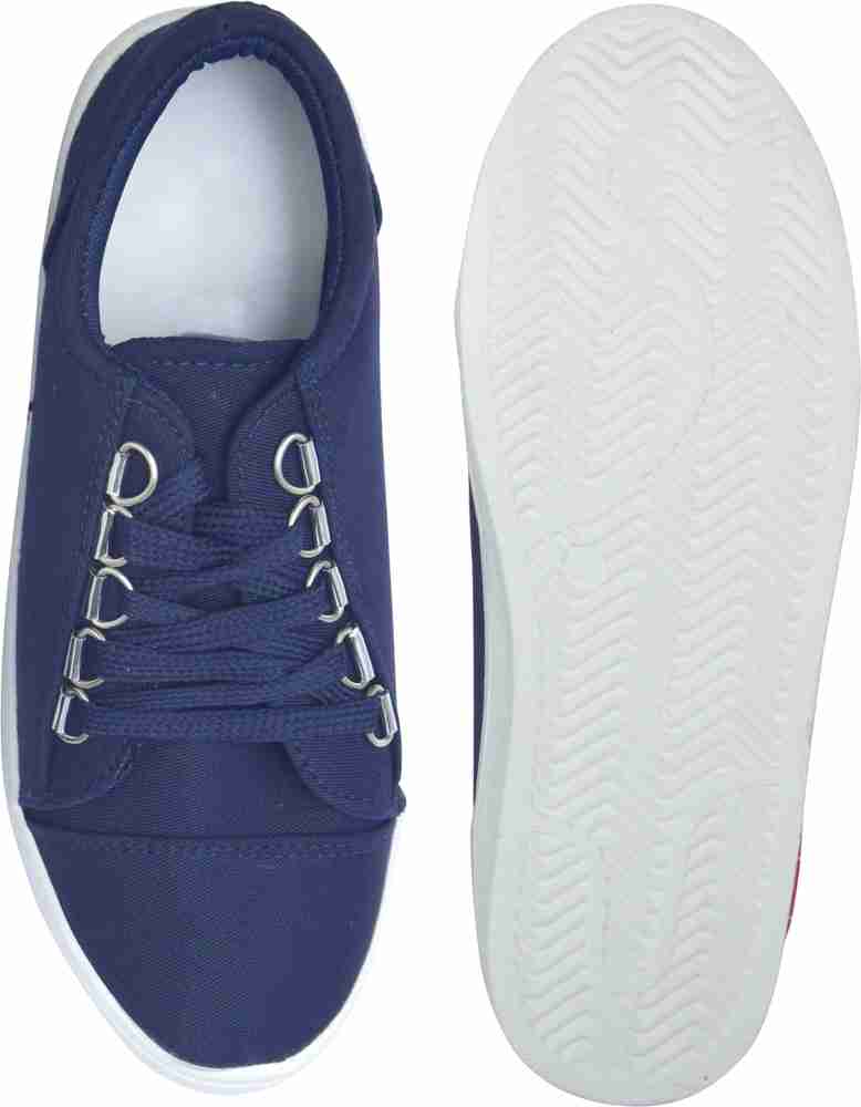 Navy blue shop canvas shoes womens