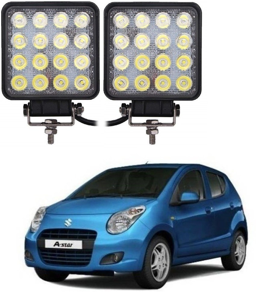 AUTOGARH Square Shape Sixteen Led Fog Light For 4 Series Back Up