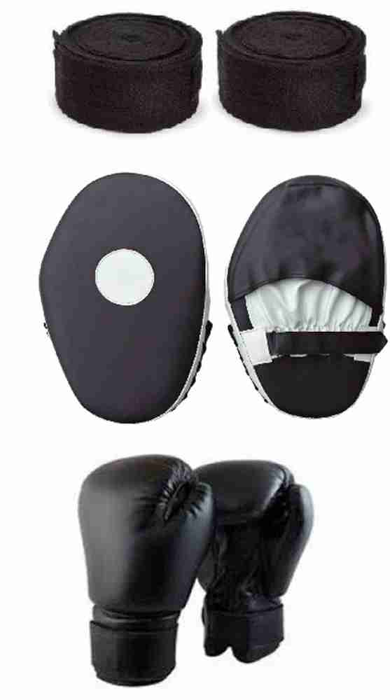 Monika Sports Focus pad Boxing gloves Pair of Handwraps Boxing Kit Buy Monika Sports Focus pad Boxing gloves Pair of Handwraps Boxing Kit Online at Best Prices
