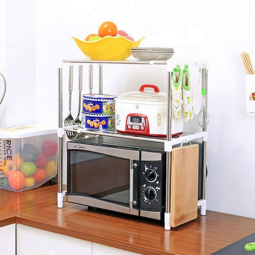 FAINLIST Containers Kitchen Rack Steel Stainless Steel Space Saver