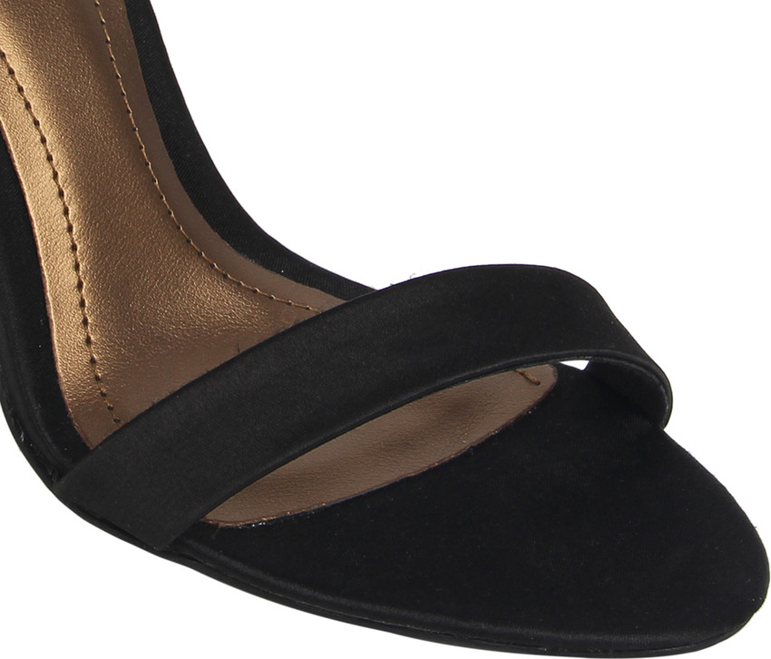 Catwalk black cheap block heels