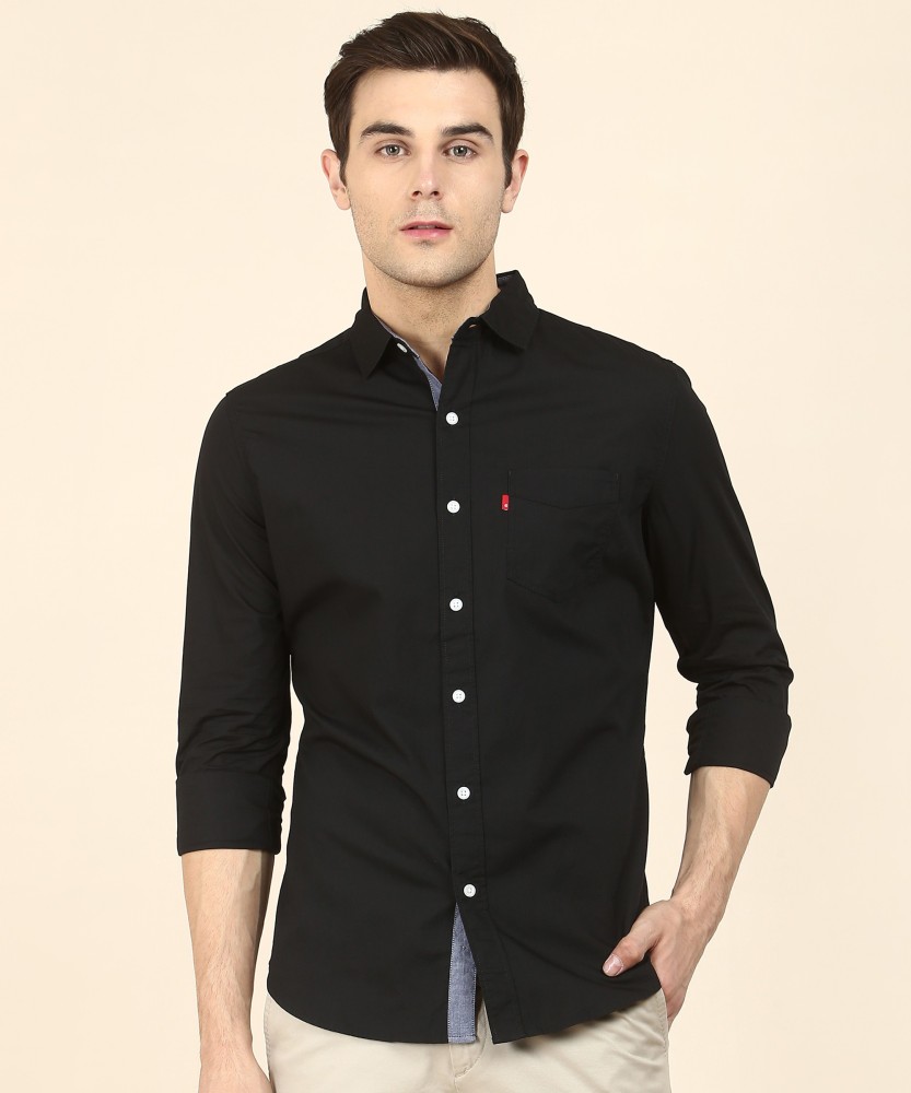 Blackberrys Men Solid Casual Black Shirt - Buy Blackberrys Men Solid Casual Black  Shirt Online at Best Prices in India