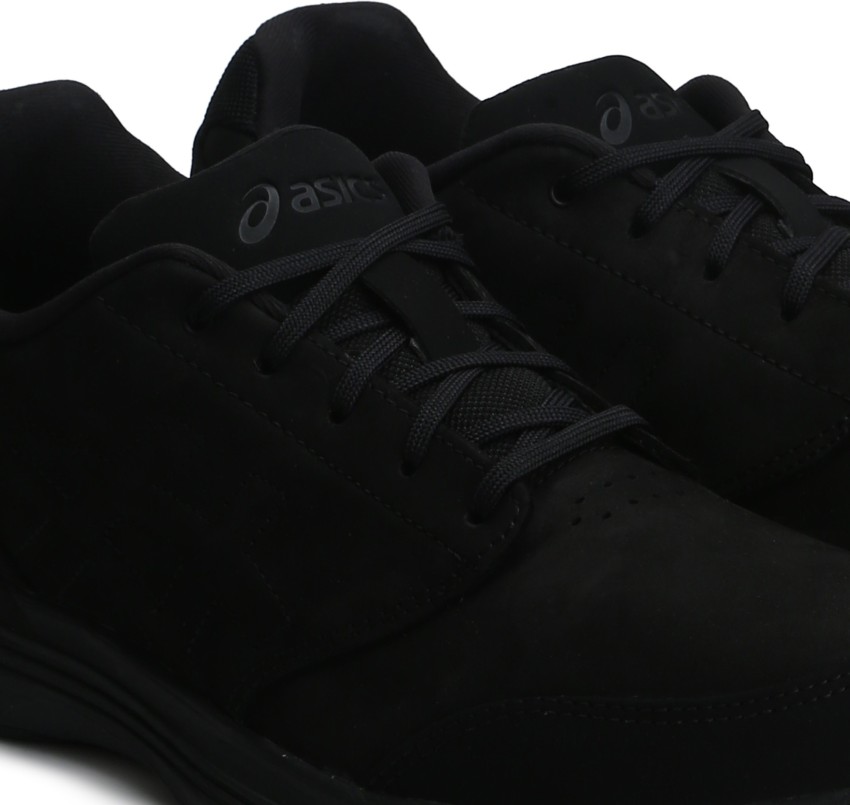 Asics black walking clearance shoes