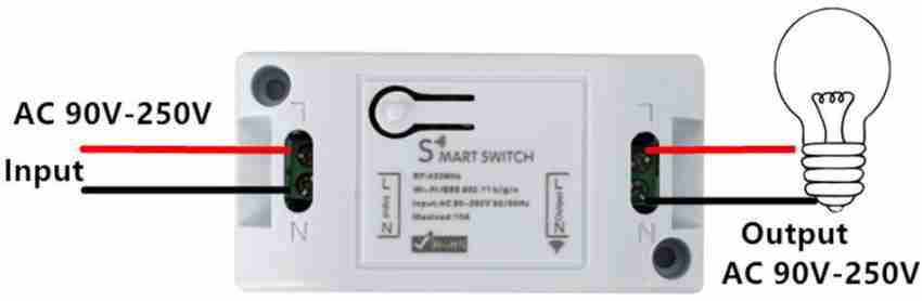 How to Install a Smart Home Light Switch - WiFi smart switch with RF 433Mhz  remote control function 