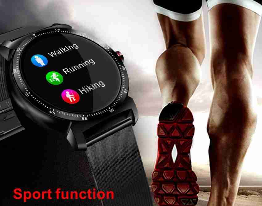 Metalika smart watch with online health and activity tracker