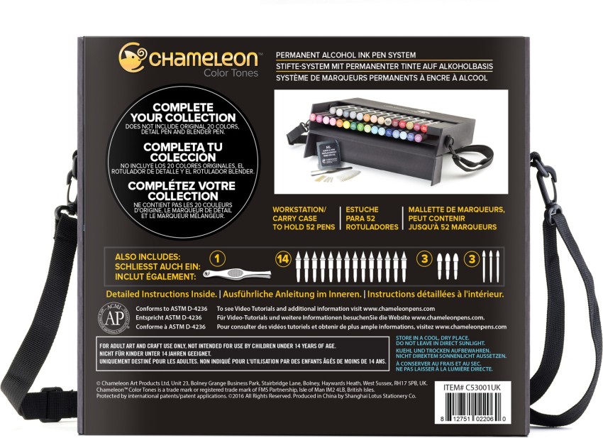 Chameleon Art Products, 15 Pens + 10 Color Tops (25-Pen Deluxe Set)