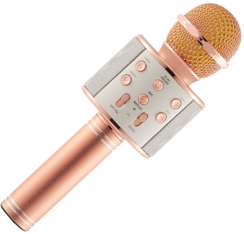 WS-858 Wireless Bluetooth Karaoke Handheld Microphone USB KTV Microfone  Player Bluetooth Mic Speaker Record Music Microphon 