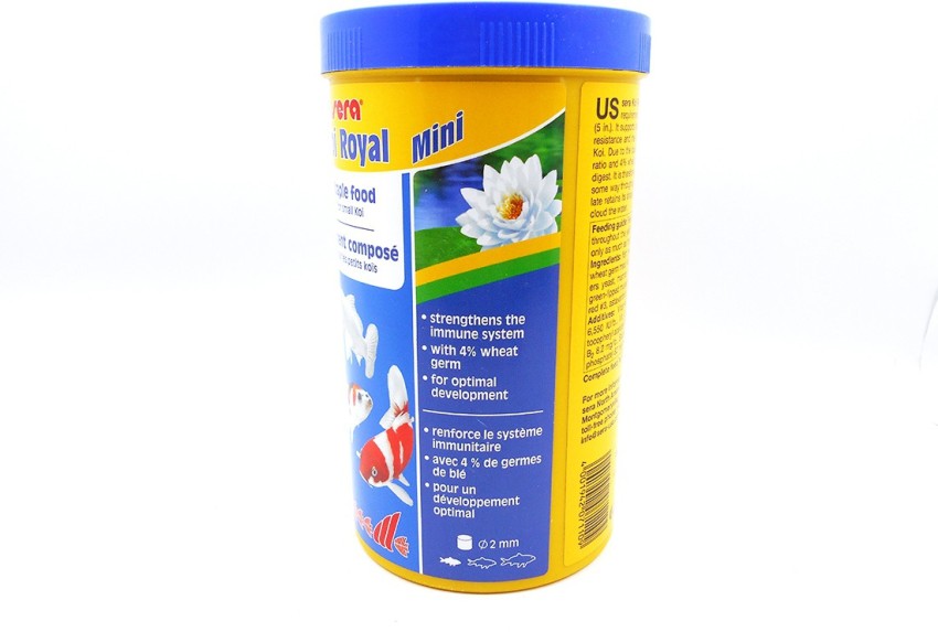 Sera Koi Royal Mini 300g/1000ml | Staple Food For Small Koi | Strengthens  The Immune System With 4% Wheat Germ For Optimal Development | 0.3 kg Dry