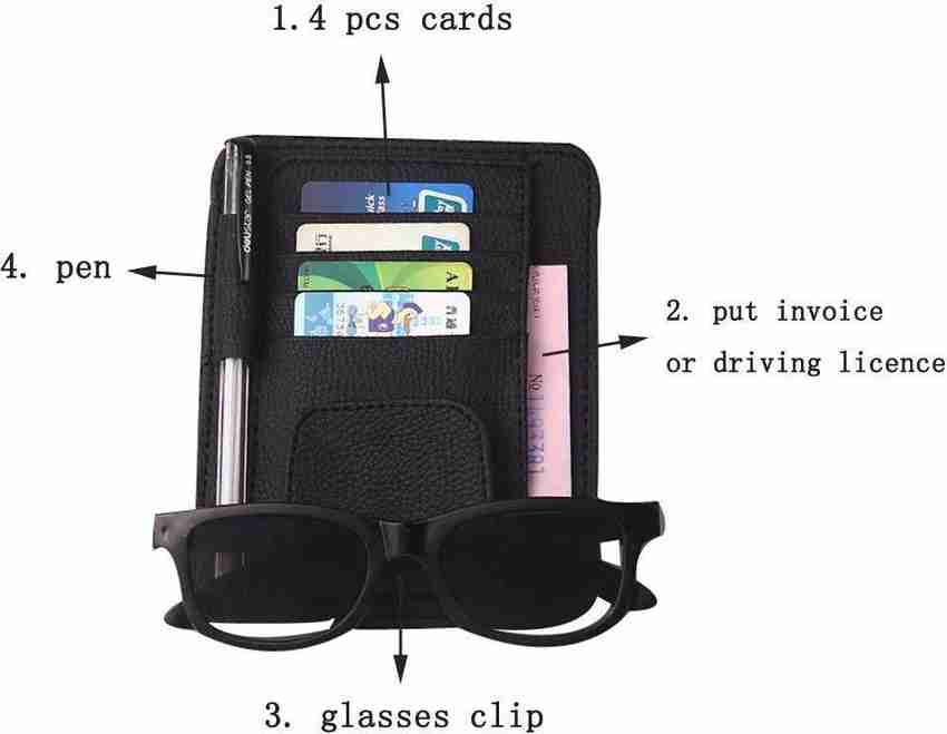 Card holder hot sale for car visor