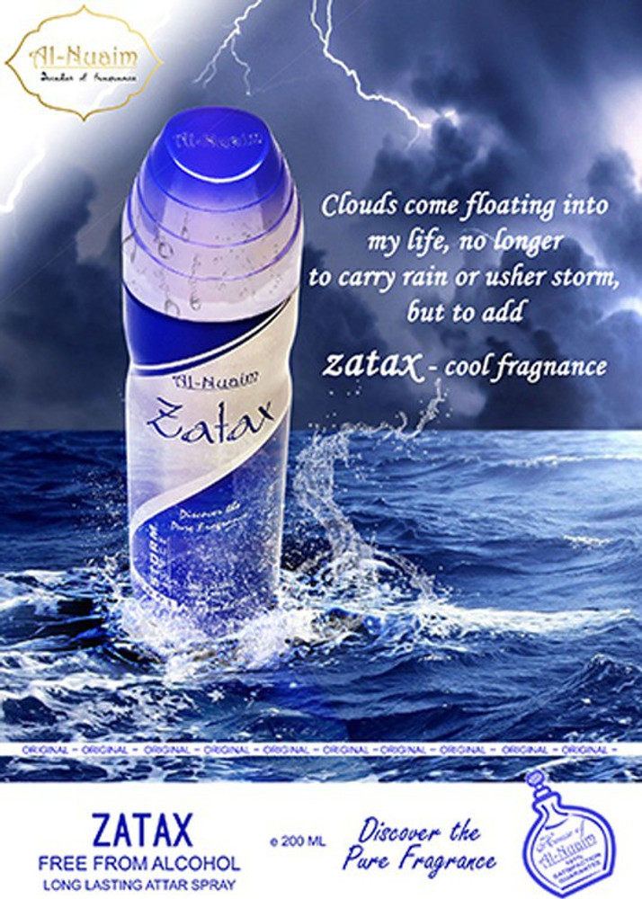 Al Nuaim ZATAX LONG LASTING BODY SPRAY ALCOHOL FREE Deodorant