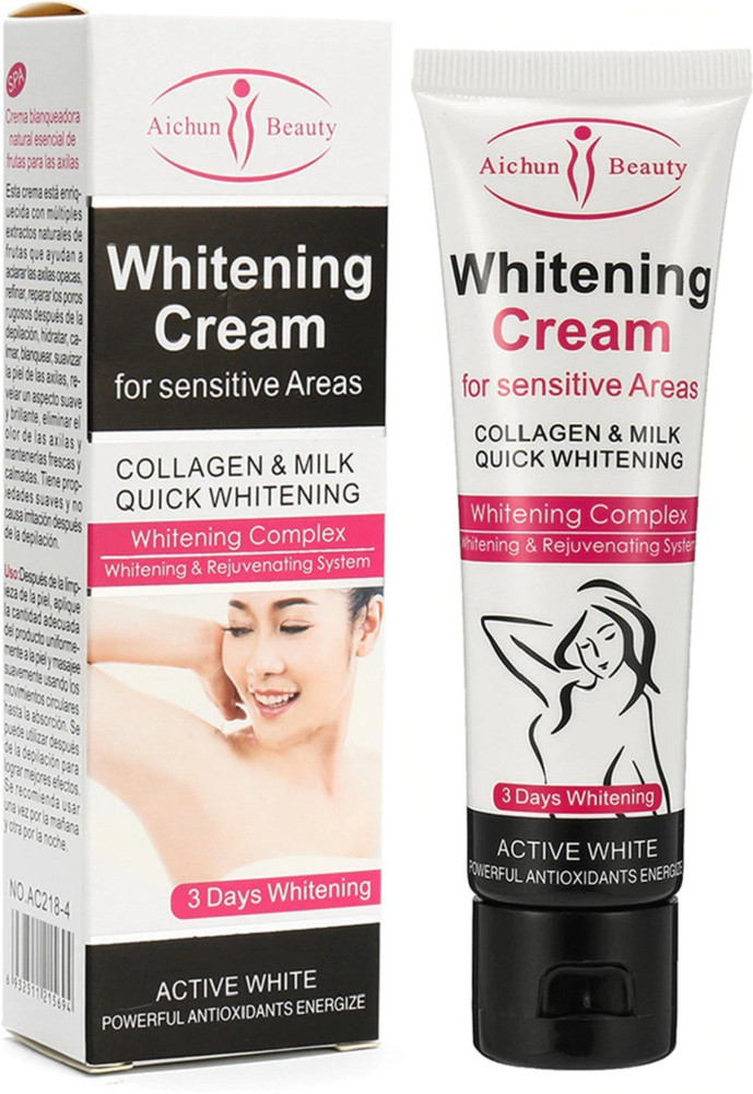 Whitening cream for sensitive clearance areas