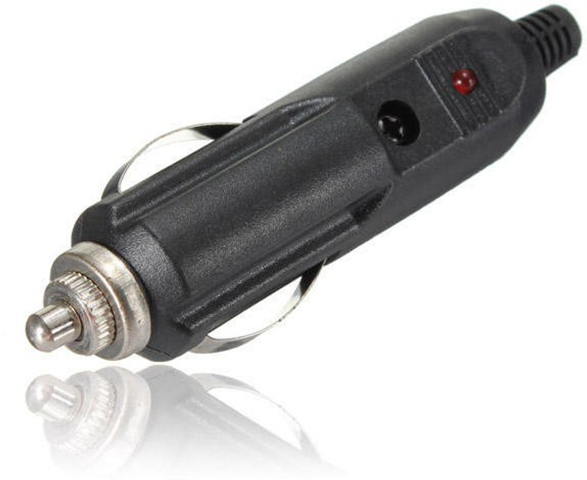 Cigarette lighter outlet to plug adapter