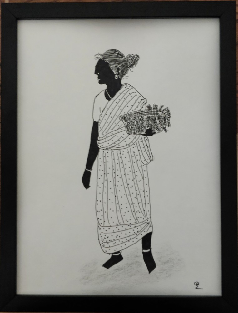 Original Pencil Drawings From India For Sale