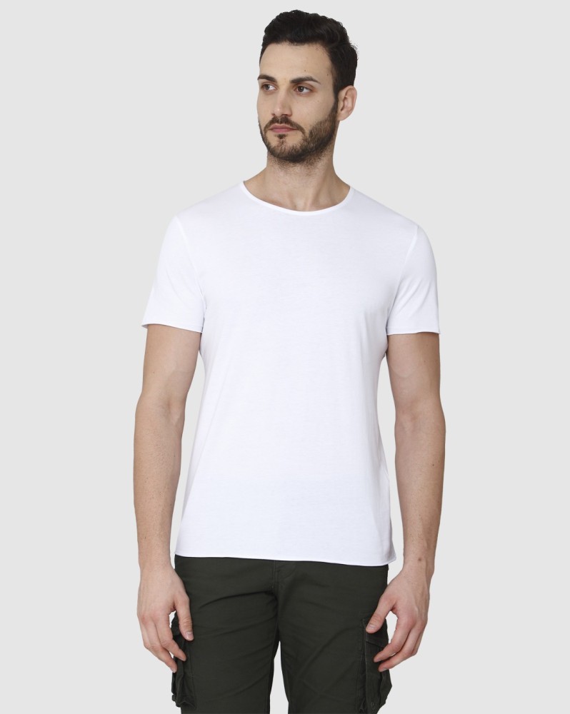 Vi ses Beskatning Land Selected Solid Men Round Neck White T-Shirt - Buy Selected Solid Men Round  Neck White T-Shirt Online at Best Prices in India | Flipkart.com
