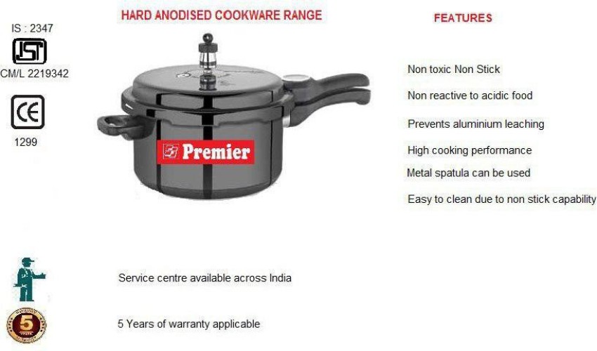 Premier pressure cooker price list hot sale