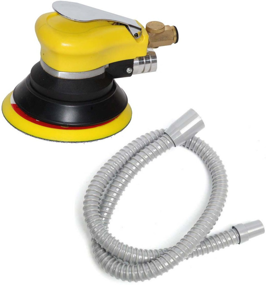 Digital Craft 5Inch Pneumatic Sander Sandpaper Random Orbital Air Sander Polished Grinding Machine Hand Tools Vacuum Matte Surface Circular 5 inch