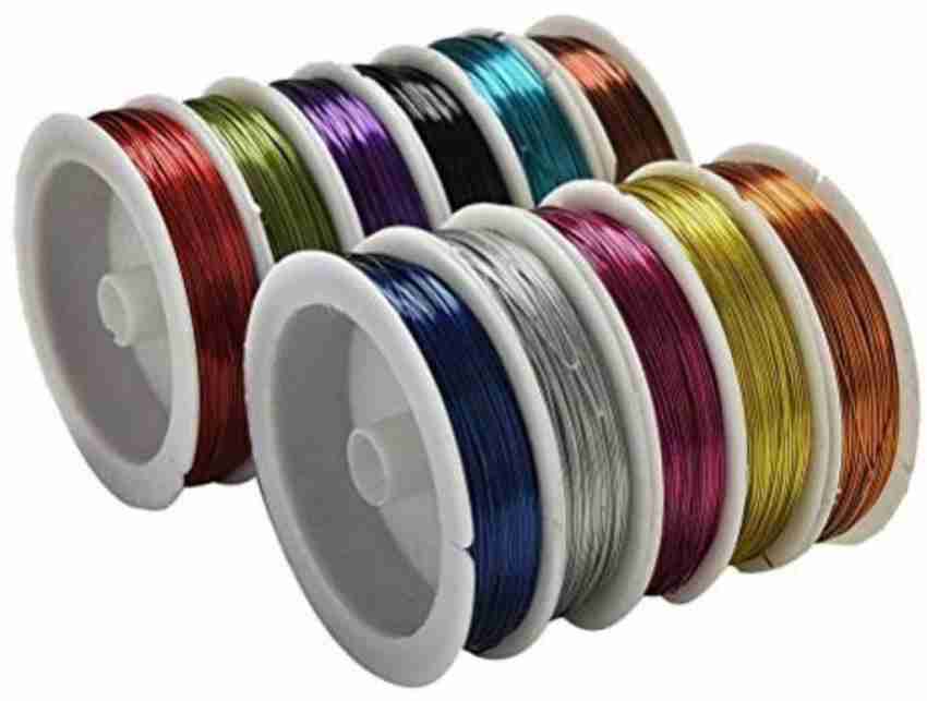 DIY Crafts Metal Wire 0.5mm Spool Soft String(Pack of 10pcs) - Metal Wire  0.5mm Spool Soft String(Pack of 10pcs) . shop for DIY Crafts products in  India.