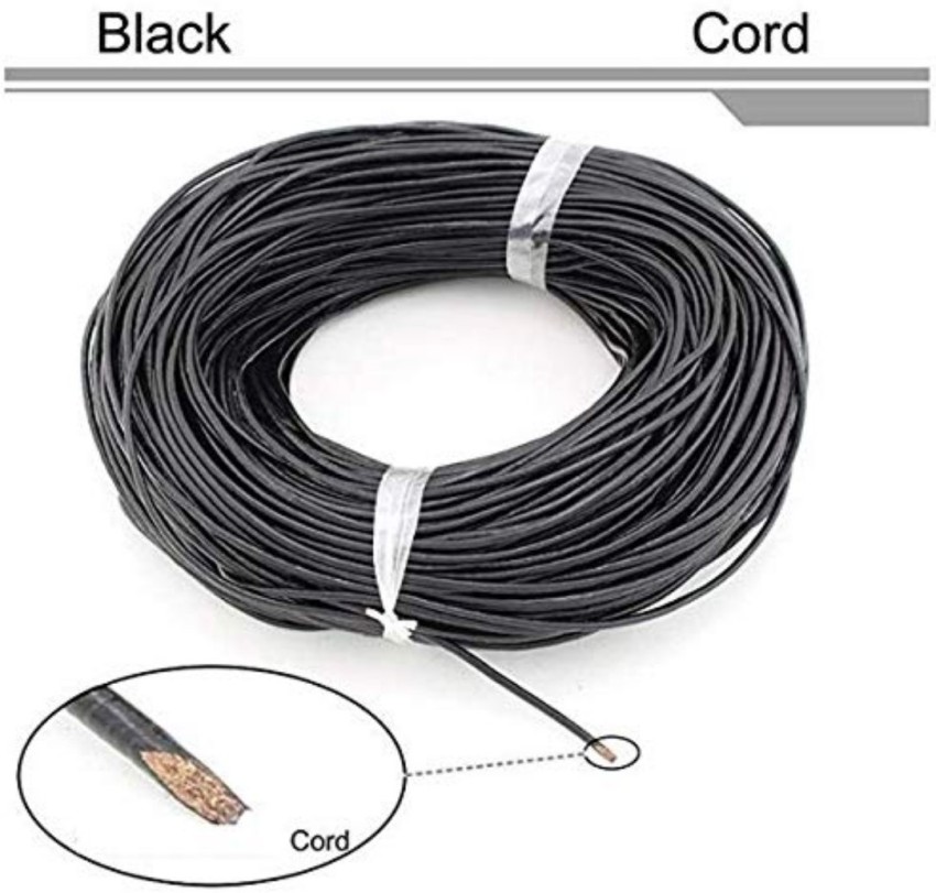 DIY Crafts Black Color Leather Necklace Cord with Lobster Clasp