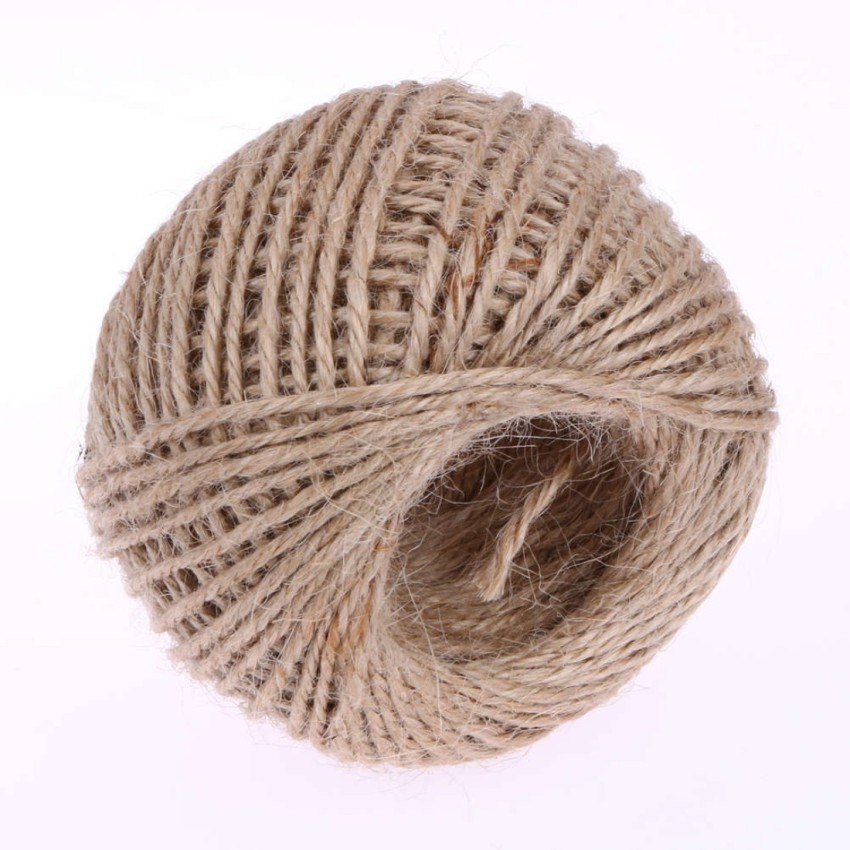 Natural Jute Twine, 200m 1mm Long Brown Twine Rope , Crafts