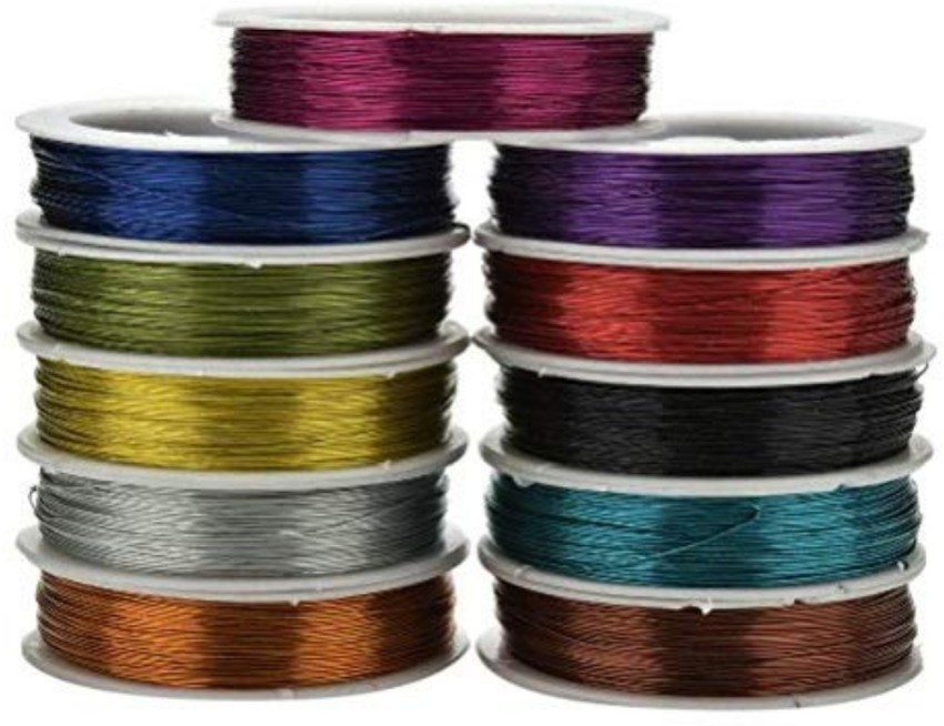 DIY Crafts Metal Wire 0.5mm Spool Soft String(Pack of 10pcs) - Metal Wire  0.5mm Spool Soft String(Pack of 10pcs) . shop for DIY Crafts products in  India.
