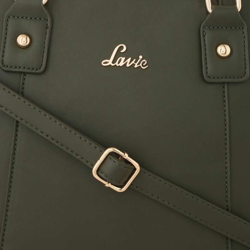 Buy LAVIE Women Green Satchel Olive Online Best Price in India