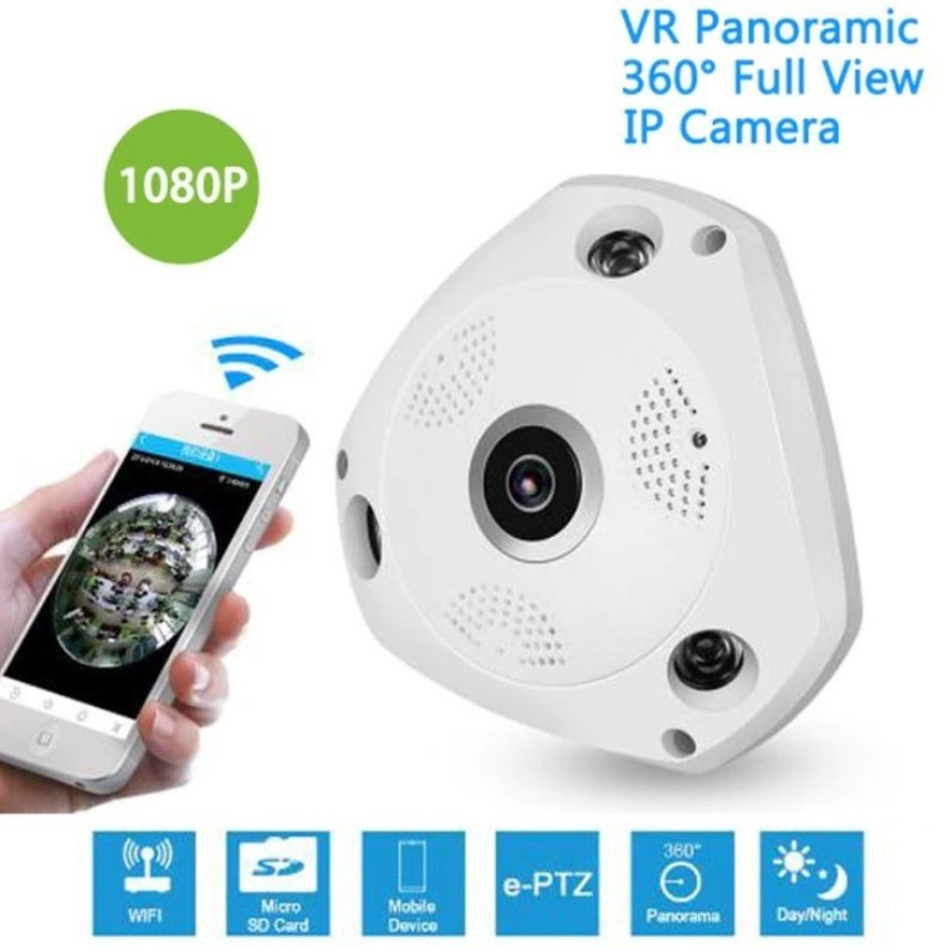 at føre kapsel leksikon V380 360" Panoramic HD WiFi VR Camera, FishEye P2P IP Camera with IR Night  Vision, Ideal for Home Surveillance Security Camera Price in India - Buy  V380 360" Panoramic HD WiFi VR