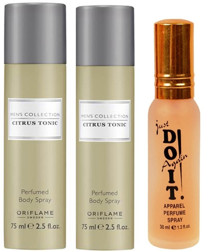 Oriflame Sweden Citrus Tonic Perfumed body spray 75ML 75ML With doit parfume 30ML set of 3