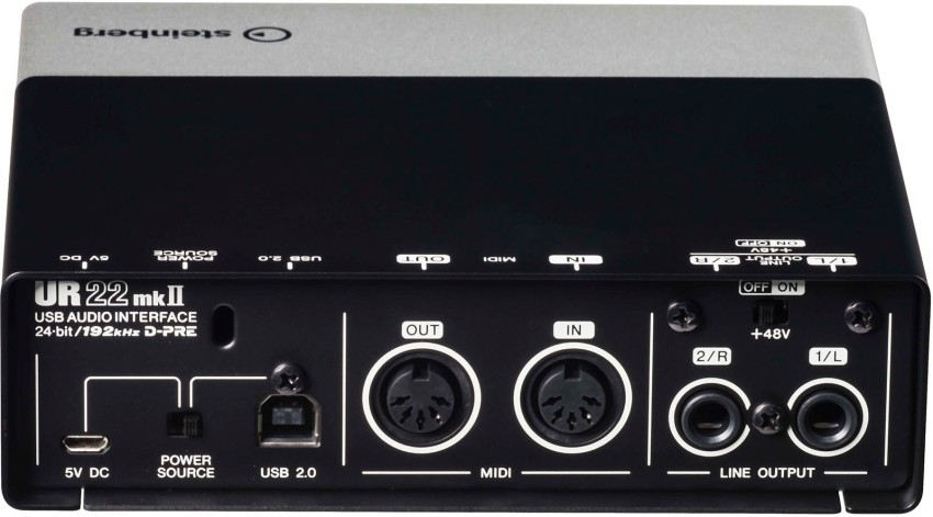 Hot-Sale UC22 2in 2out Sound Card Audio Interface Recording Studio