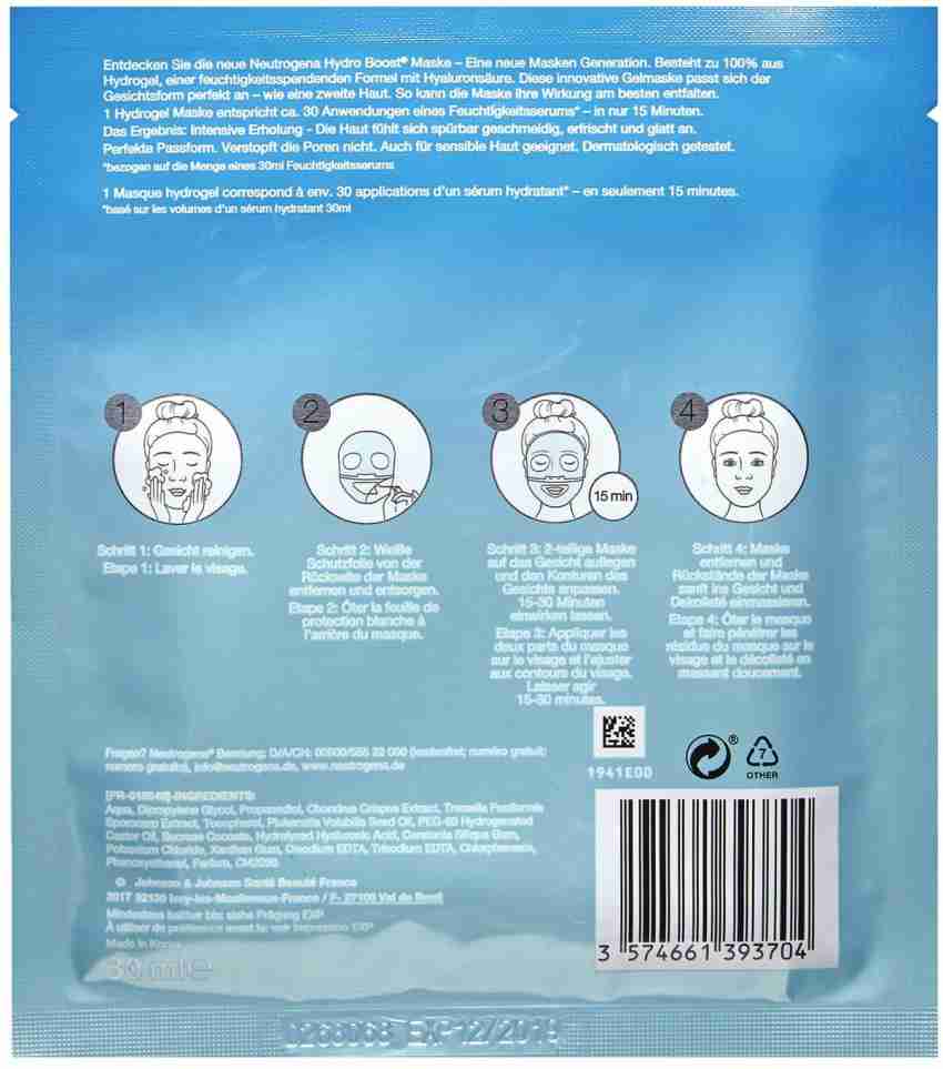 Neutrogena face deals mask instructions