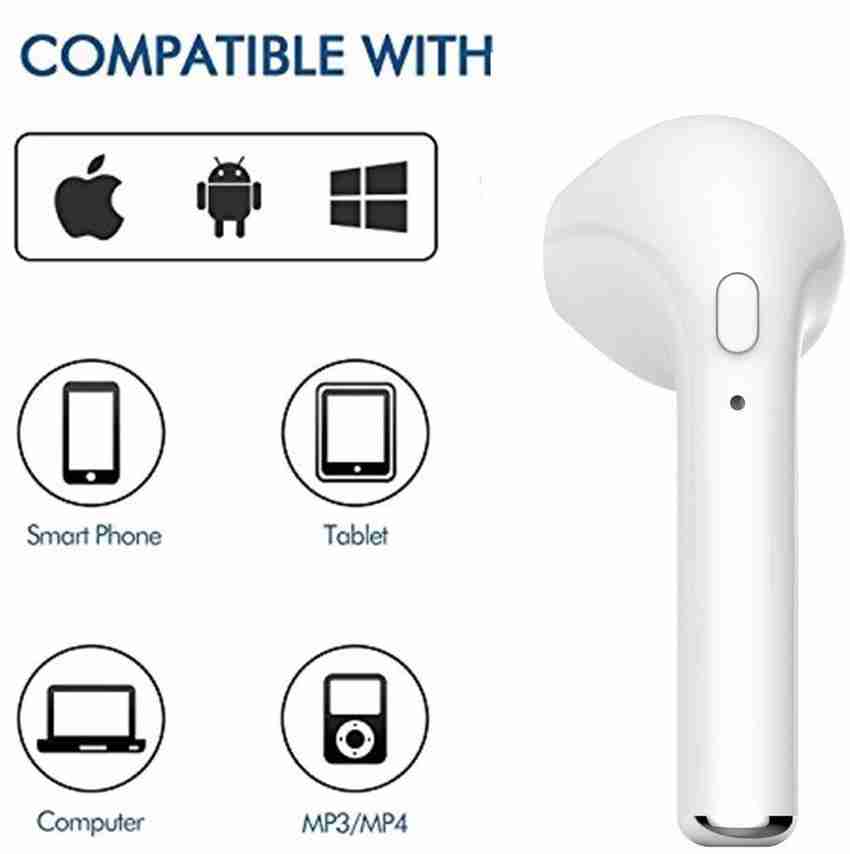 XRP HBQ i7 In Ear Wireless Bluetooth Music Earphone V4. 1 EDR With 1 Connect 2 Function Support for iOs Android Bluetooth Price in India Buy XRP HBQ i7 In Ear Wireless Bluetooth