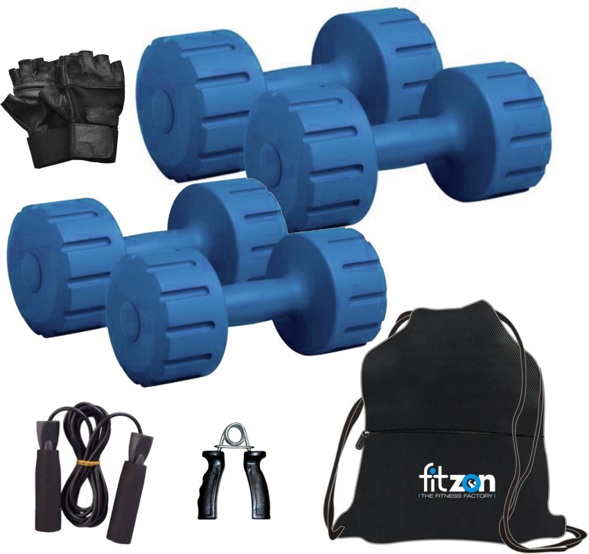 FITZON DM PVC 2KG + 5KG COMBO 167 Dumbbells Fixed Weight Dumbbell