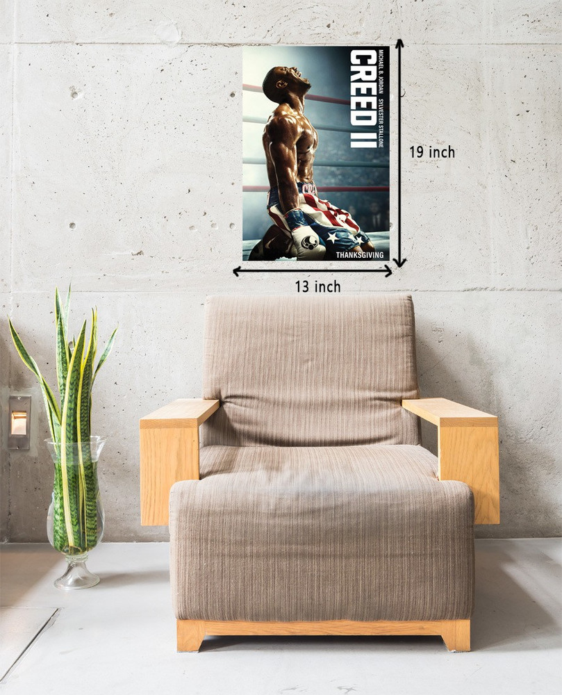 Creed 2 Movie Poster for Room Office 13 Inch X 19 Inch Rolled Paper Print TV Series posters in India Buy art film design movie music nature and educational