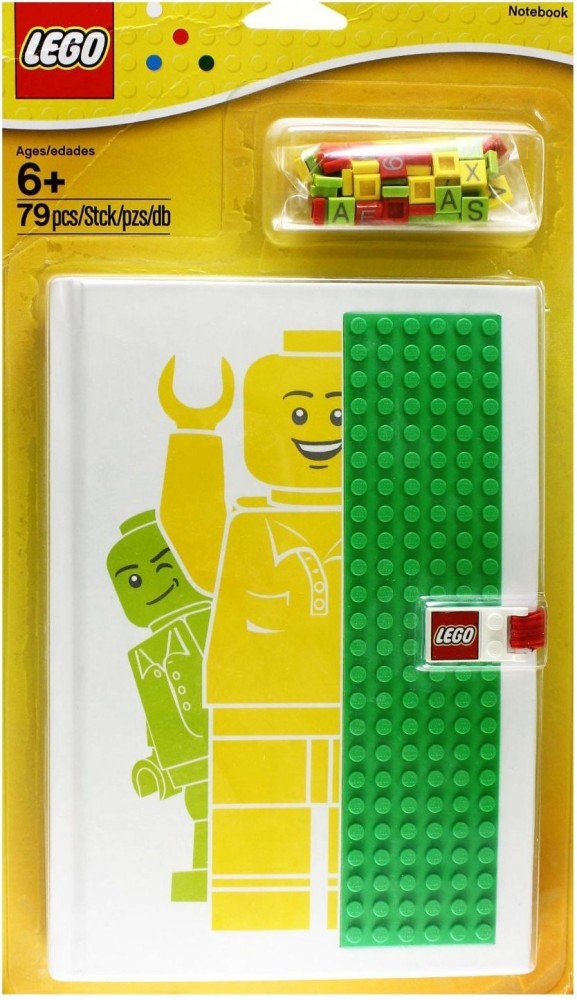 Lego Notebook 850686 8” X 5” With Letter Stud Pieces - New In Packaging!  673419194815