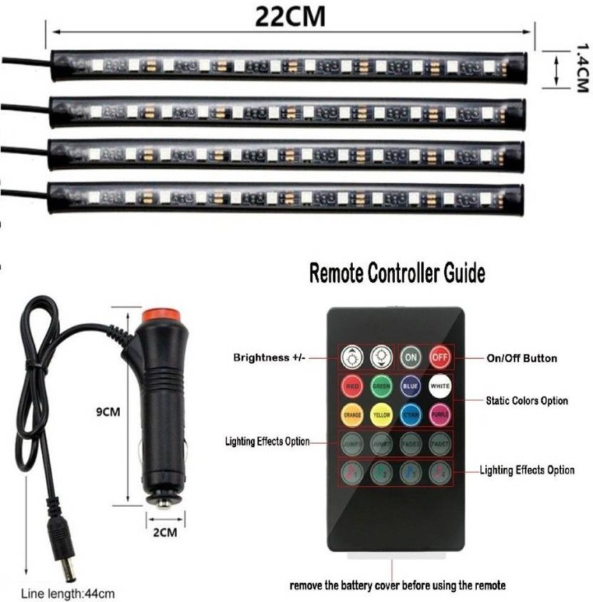 Led foot deals light car