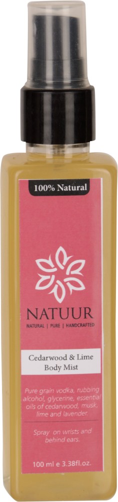 Buy NATUUR Body Mist Cedarwood Lime Perfume 100 ml Online In