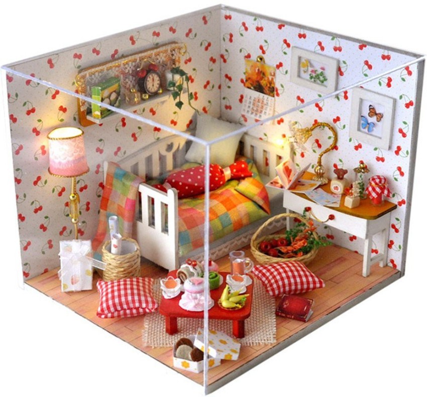  Flever Dollhouse Miniature DIY House Kit Creative Room