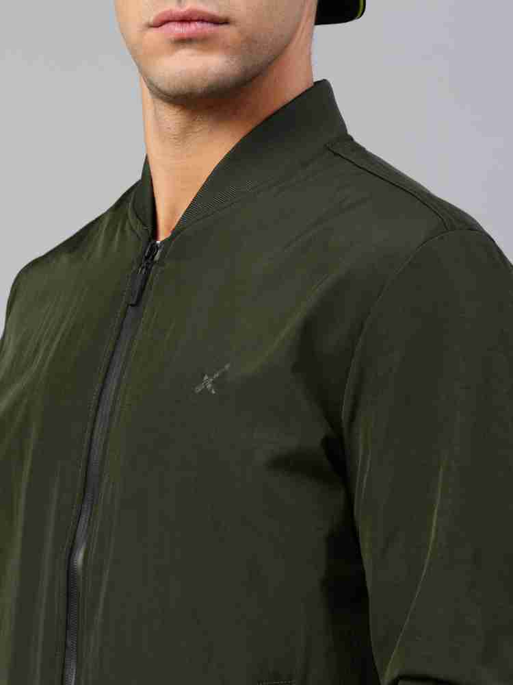 Hrx olive green on sale jacket