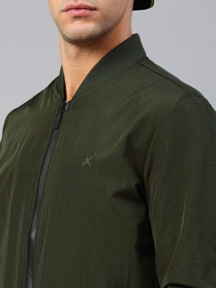 Hrx olive sales green jacket