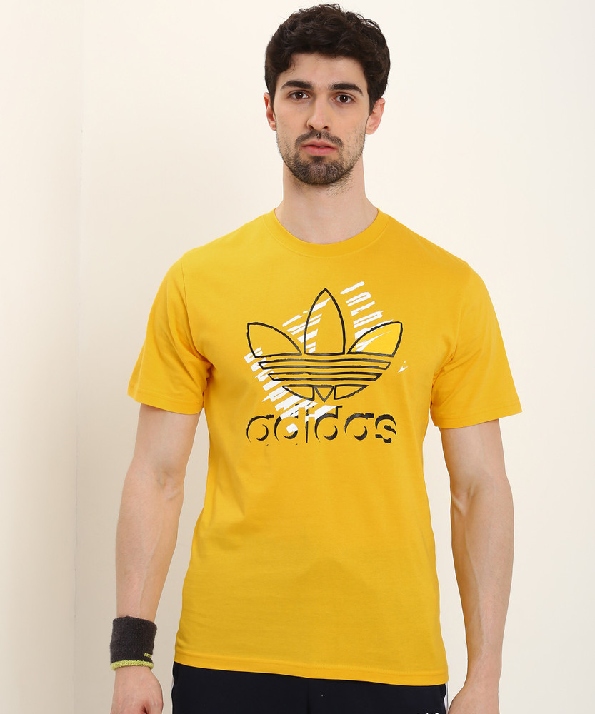 ADIDAS ORIGINALS Solid Men Round Neck Yellow T Shirt Buy ADIDAS ORIGINALS Solid Men Round Neck Yellow T Shirt Online at Best Prices in India Flipkart