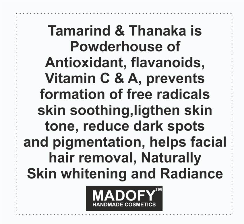 MADOFY Whitening Face Mask Tamarind Powder Thanaka Powder 15